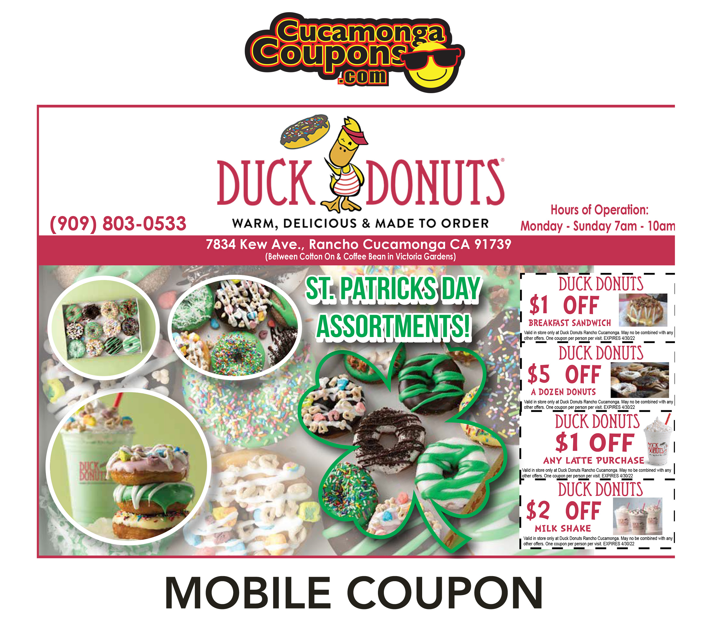 Cucamonga Coupons Monthy Online Edition